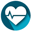 Heart icon at Endo Clinic