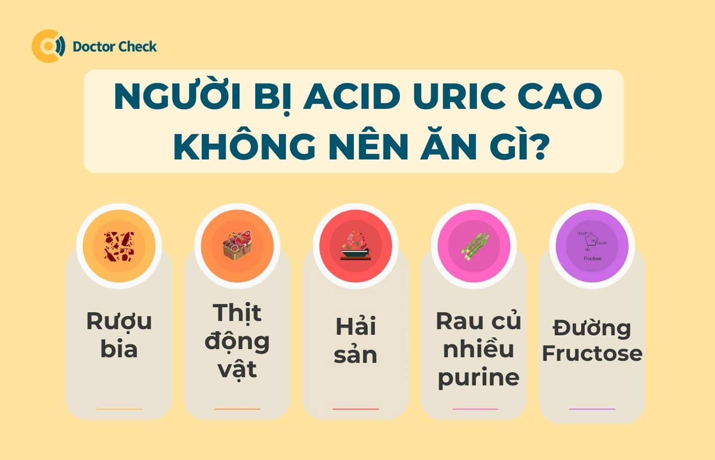 Người bị acid uric cao không nên ăn gì?