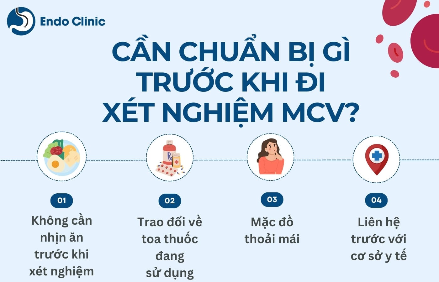 Cần chuẩn bị gì khi đi xét nghiệm chỉ số MCV trong máu