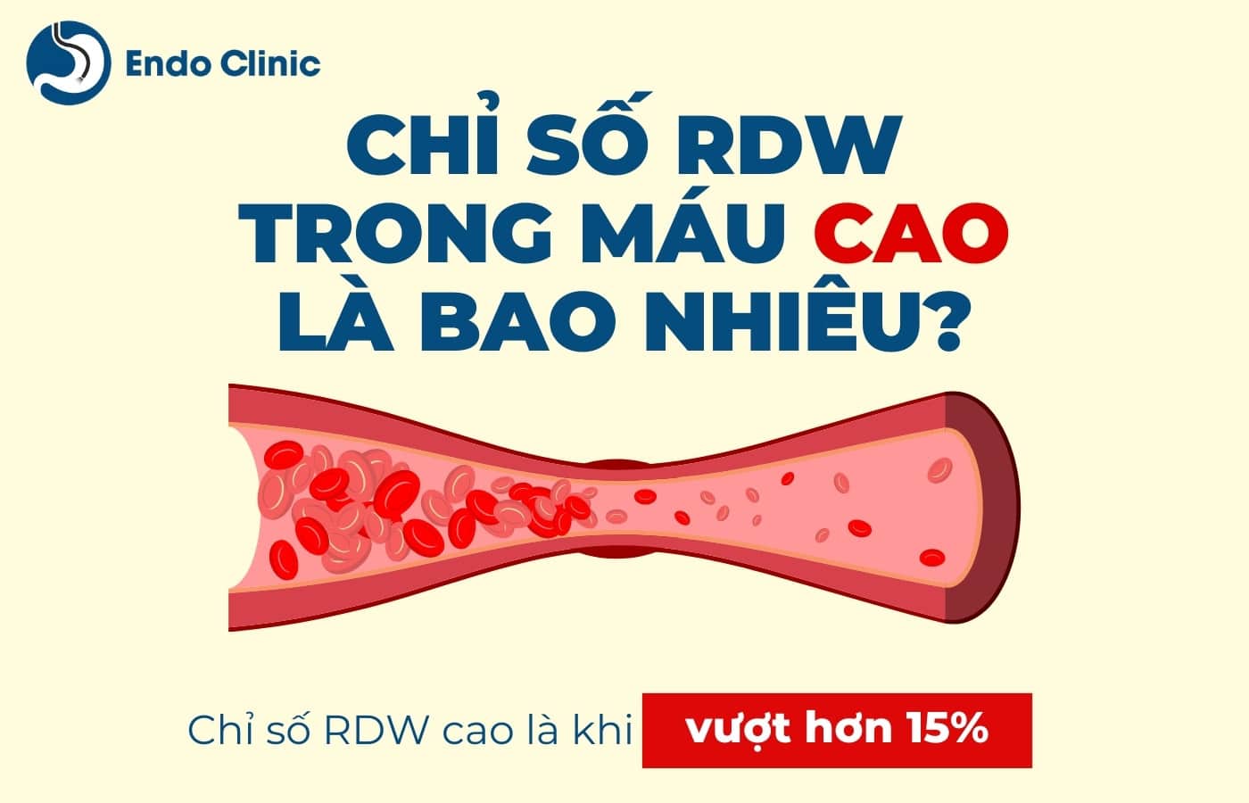 Chỉ số RDW trong xét nghiệm máu cao là bao nhiêu