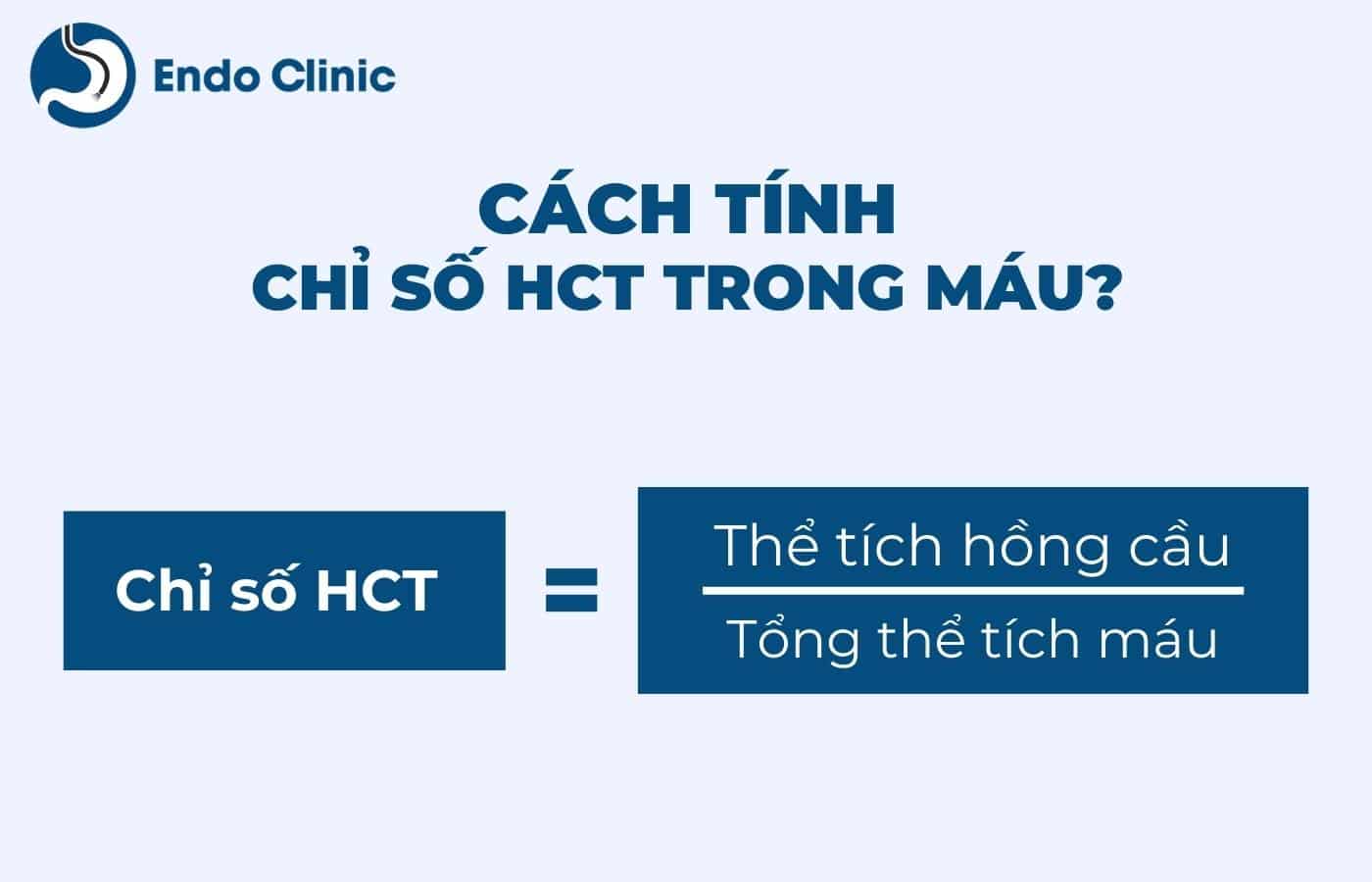 Cách tính chỉ số HCT trong xét nghiệm công thức máu