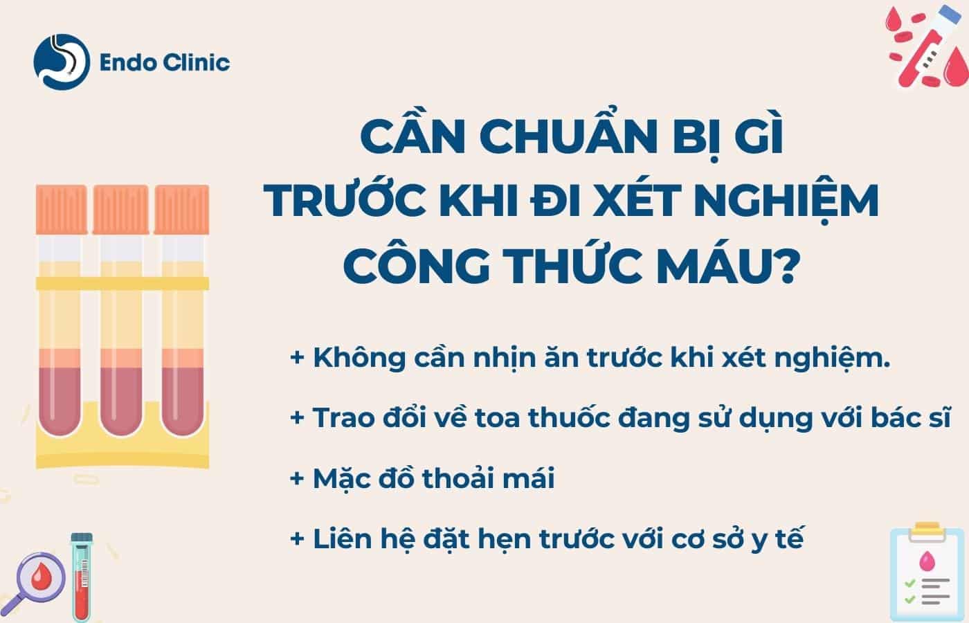 Cần chuẩn bị gì trước khi xét nghiệm công thức máu