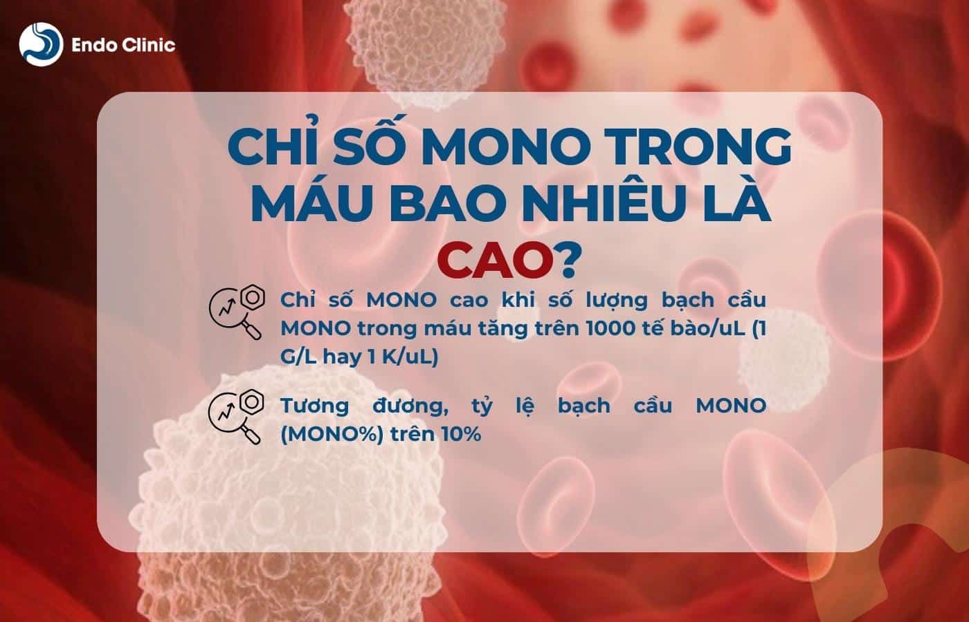 Chỉ số MONO trong máu cao là bao nhiêu?