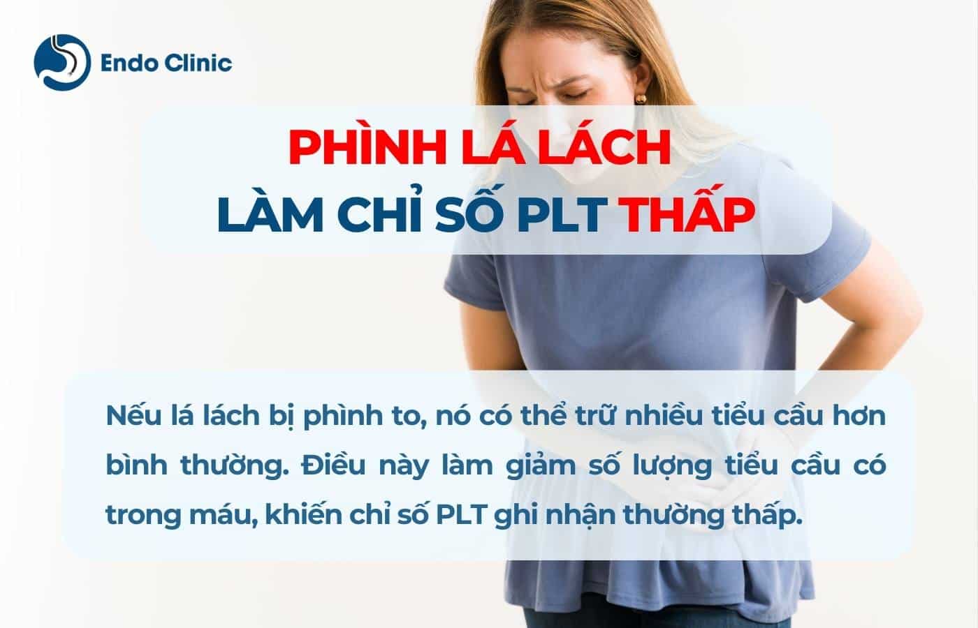 Phình lá lách làm chỉ số PLT giảm