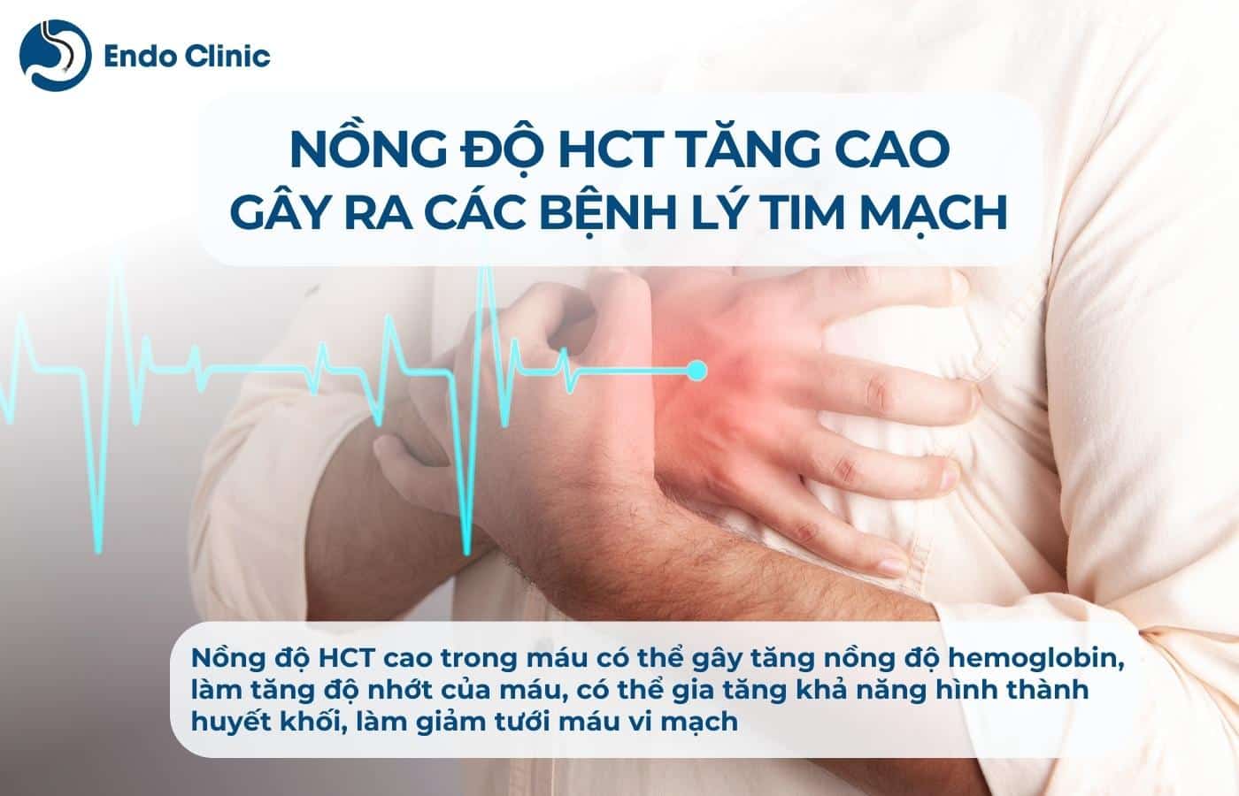 Nồng độ HCT trong máu tăng cao gây ra các bệnh lý tim mạch