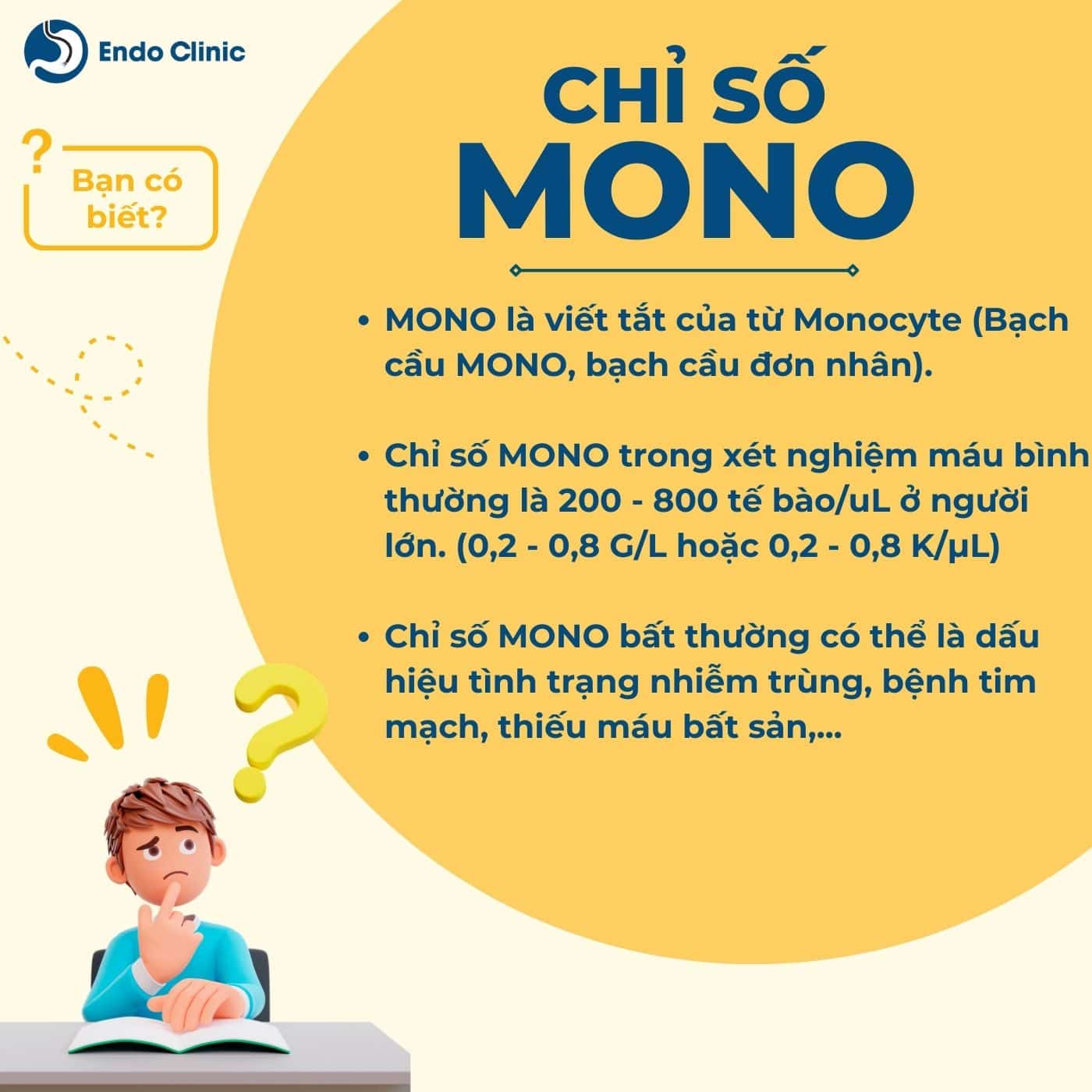 Tổng quan chỉ số bạch cầu MONO trong xét nghiệm máu