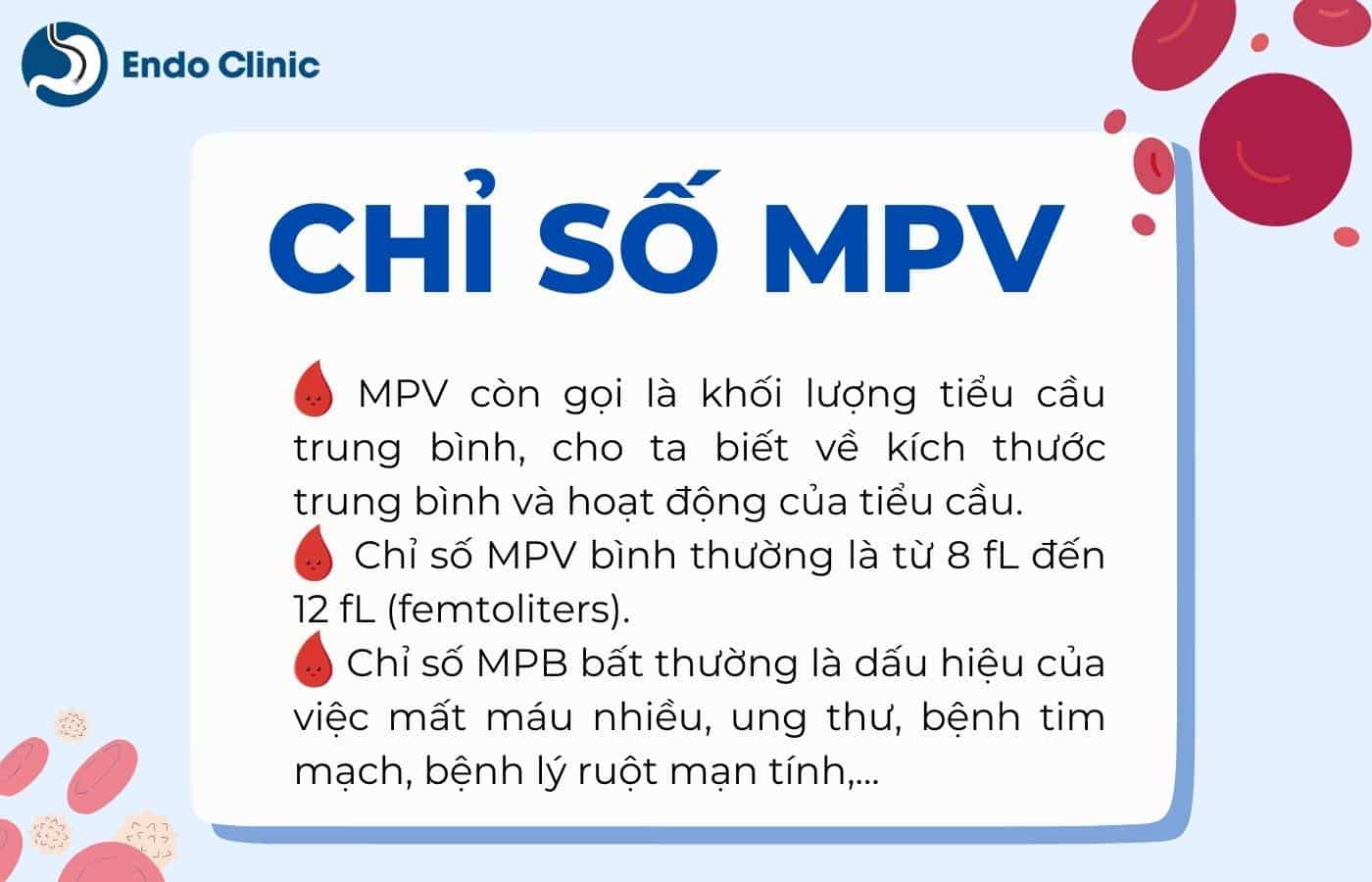 Tổng quan chỉ số MPV trong xét nghiệm công thức máu như thế nào